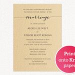 DIY Wedding Invitation Printable Wedding Templates And Printables