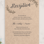 Download Printable Vintage Rustic Wedding Invitation Suite PDF
