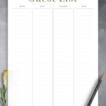 Download Printable Wedding Guest List Amour Arrow PDF