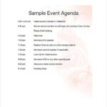 Event Agenda Template 8 Free Word Excel PDF Format Download Free