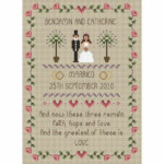 Faith Hope Love Wedding Sampler Cross Stitch Kit Only 22 50