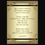 FREE 15 50th Wedding Anniversary Invitation Designs Examples In Word