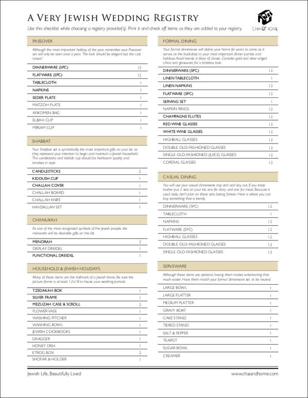 FREE 18 Wedding Registry Checklists In PDF Google Docs Pages MS Word