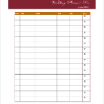 FREE 7 Sample Wedding Guest Lists In PDF MS Word Excel