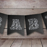 FREE Chalkboard Banner Baby Shower Ideas Themes Games
