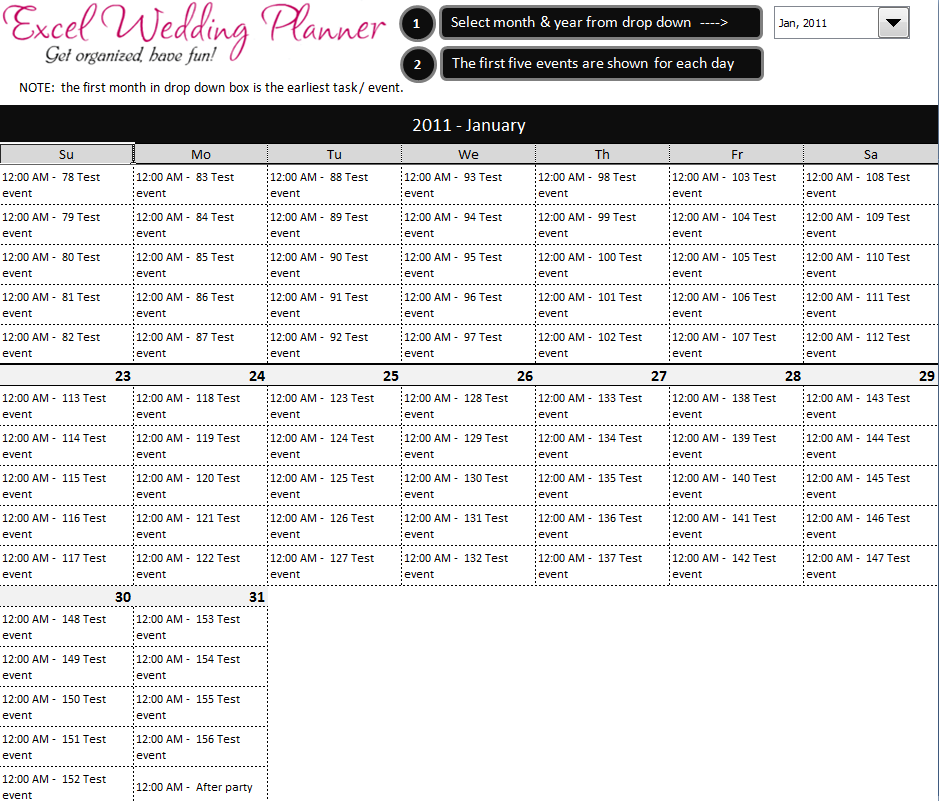 FREE Excel Wedding Planner Template Download Today Chandoo 