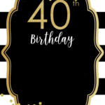 FREE Printable 40th Invitation Templates UPDATED Free Birthday