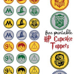 Free Printable Harry Potter Cupcake Toppers Harry Potter Printables