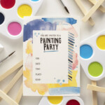 Free Printable Kids Painting Party Invite Free Printable Party