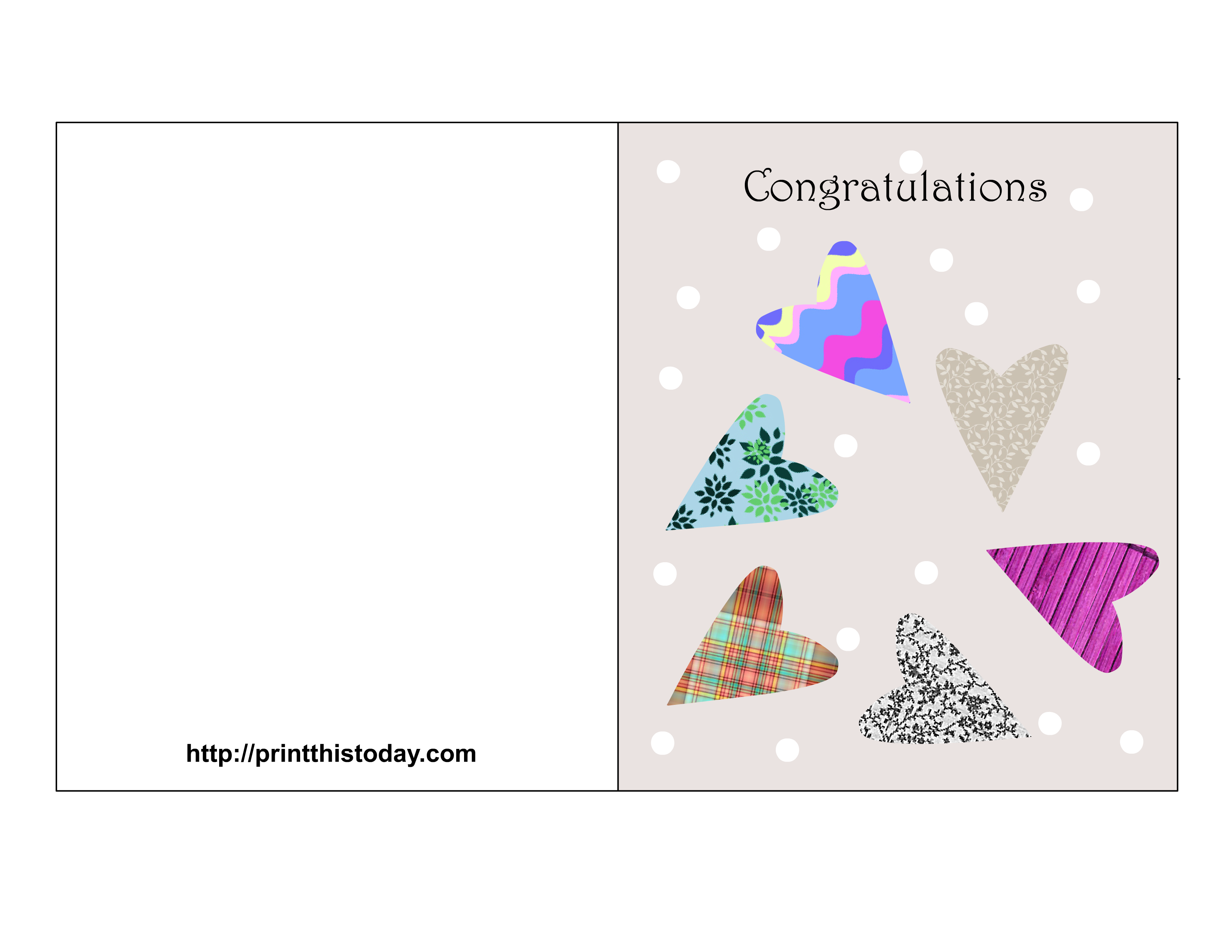 Free Printable Wedding Congratulations Cards