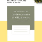 Free Printable Wedding Planner In 2020 Wedding Planner Planner