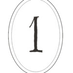 Free Printable Wedding Table Numbers