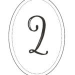 Free Printable Wedding Table Numbers