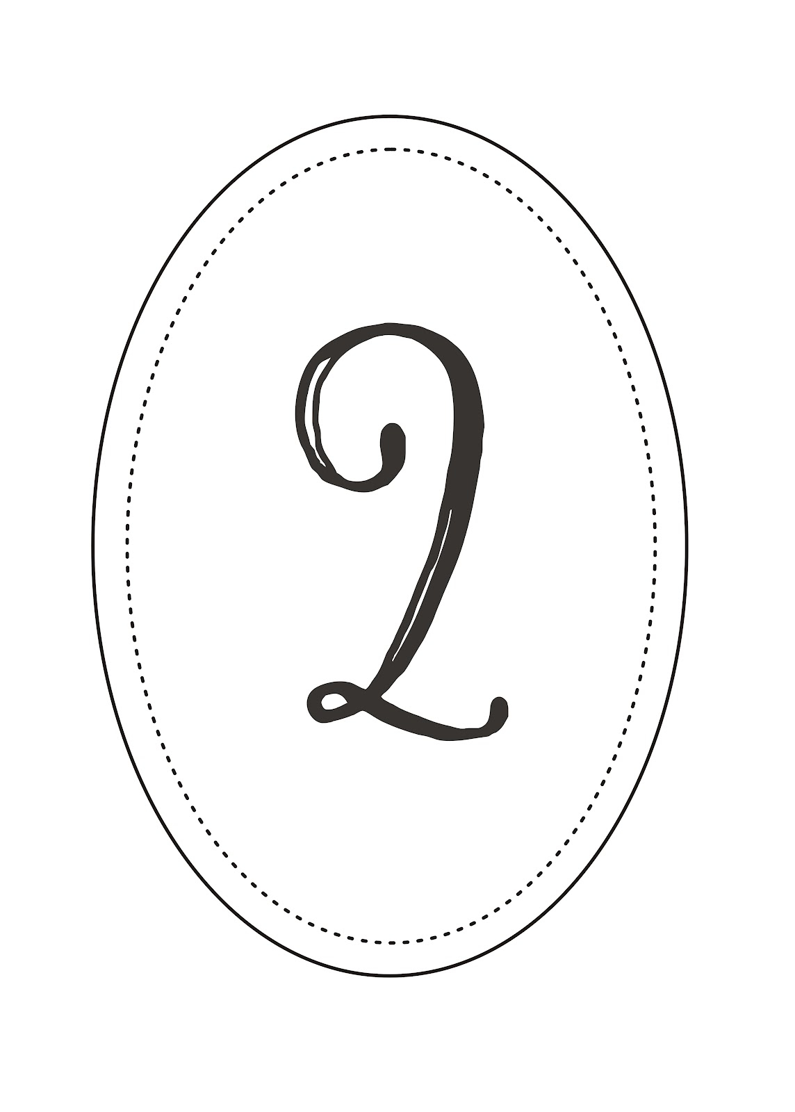 Free Printable Wedding Table Numbers