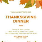 Free Thanksgiving Invitation Templates Customize 108 Thanksgiving