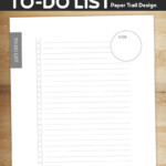 Free To Do List Printable Template Paper Trail Design To Do Lists