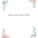 Free Watercolor Floral Background Customize Online Many Designs