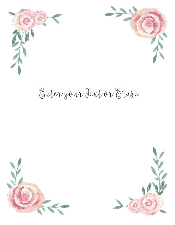 Free Watercolor Floral Background Customize Online Many Designs