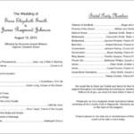 FREE What To Include In Your Wedding Program With Samples