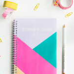 GET YOUR WEDDING NOTEBOOK PLANNER WITH GEOMETRIC FREE PRINTABLE LIKE A