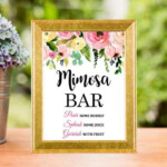 Great Baby Shower Invitations Buy Now Mimosa Bar Sign Printable