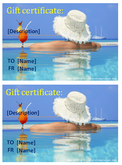 Holiday Templates Gift Certificate Templates