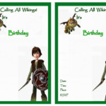 How To Train Your Dragon Birthday Invitations Birthday Printable