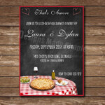 Italian Dinner Pizza Themed Bridal Shower Invite Printable Etsy In