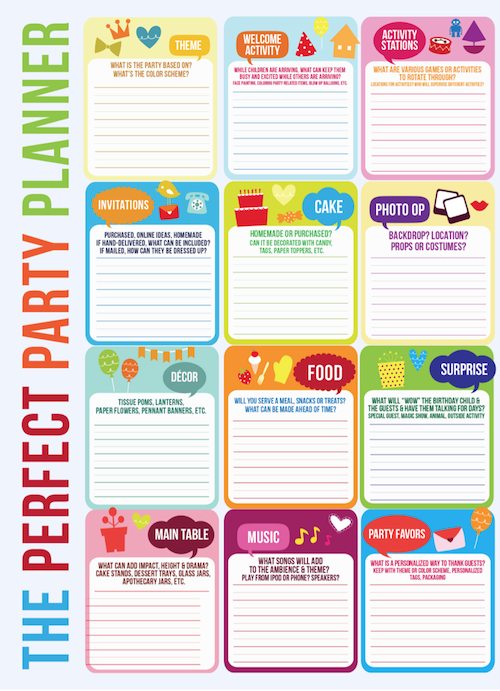 Kara s Party Ideas FREE Download Party Planning Timeline Mini Cake 