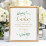 Ladies And Gentlemen Bathroom Sign Printable Ladies And Gents Wedding