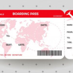 Mod le De Billet De Carte D embarquement Pour Avion Boarding Pass