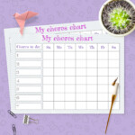 My Chores Chart Template Template Printable PDF