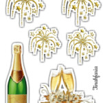 New Year Party Free Printable Cake Toppers Oh My Fiesta In English