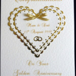 Personalised 50th Golden Wedding Anniversary Card A5 Size Etsy