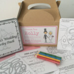 Personalised Children s Wedding Activity Kraft Brown Box With