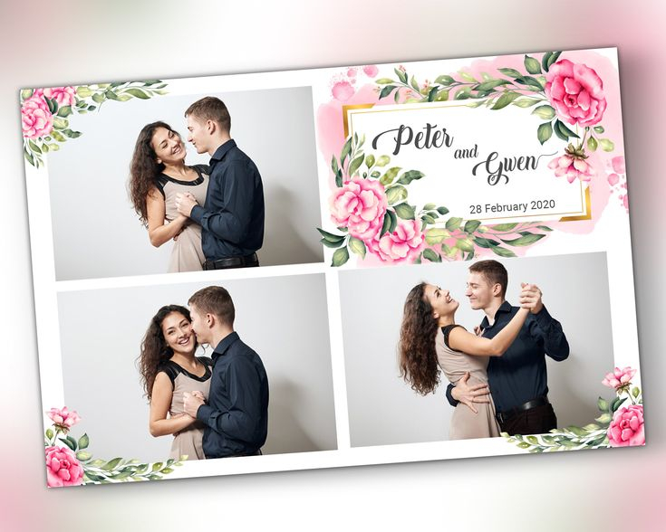 Photo Booth Template For Wedding Photobooth And Bridal Shower Etsy