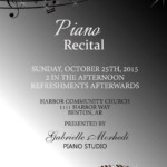 Piano Recital Invitation Template Free Beautiful Piano Recital