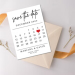 Printable Calendar Save The Date Wedding Save The Date Bobotemp