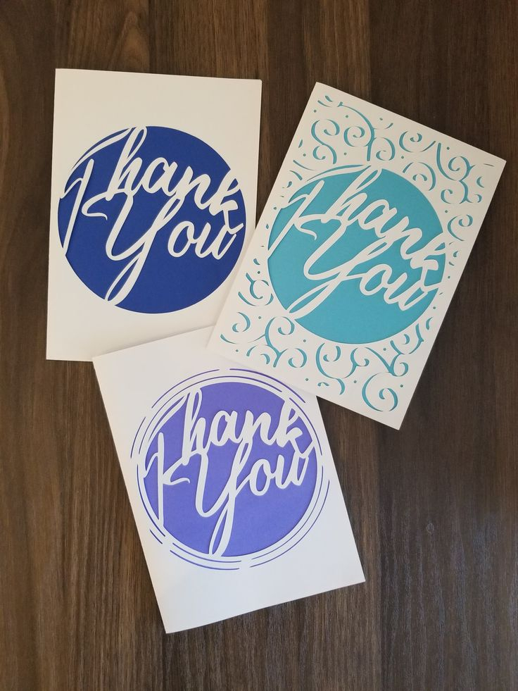 Printable Cricut Template Detailed Elegant Thank You Card SVG Etsy