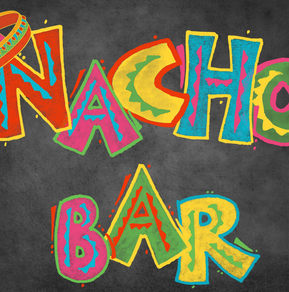 Printable NACHO BAR Sign Taco Party Sign Birthday Fiesta Sign DIY 