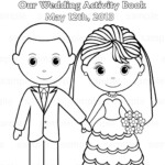 Printable Personalized Wedding Coloring Activity By SugarPieStudio