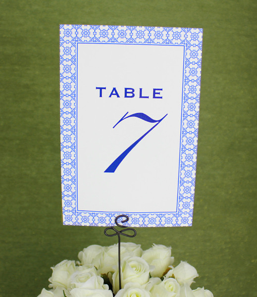 Printable Reception Table Number Template Download Print