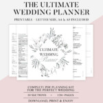 Printable Ultimate Wedding Planner To Easily Plan And Organize Etsy