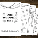 Printable Wedding Activity Book For Kids Wedding Coloring Etsy Kids