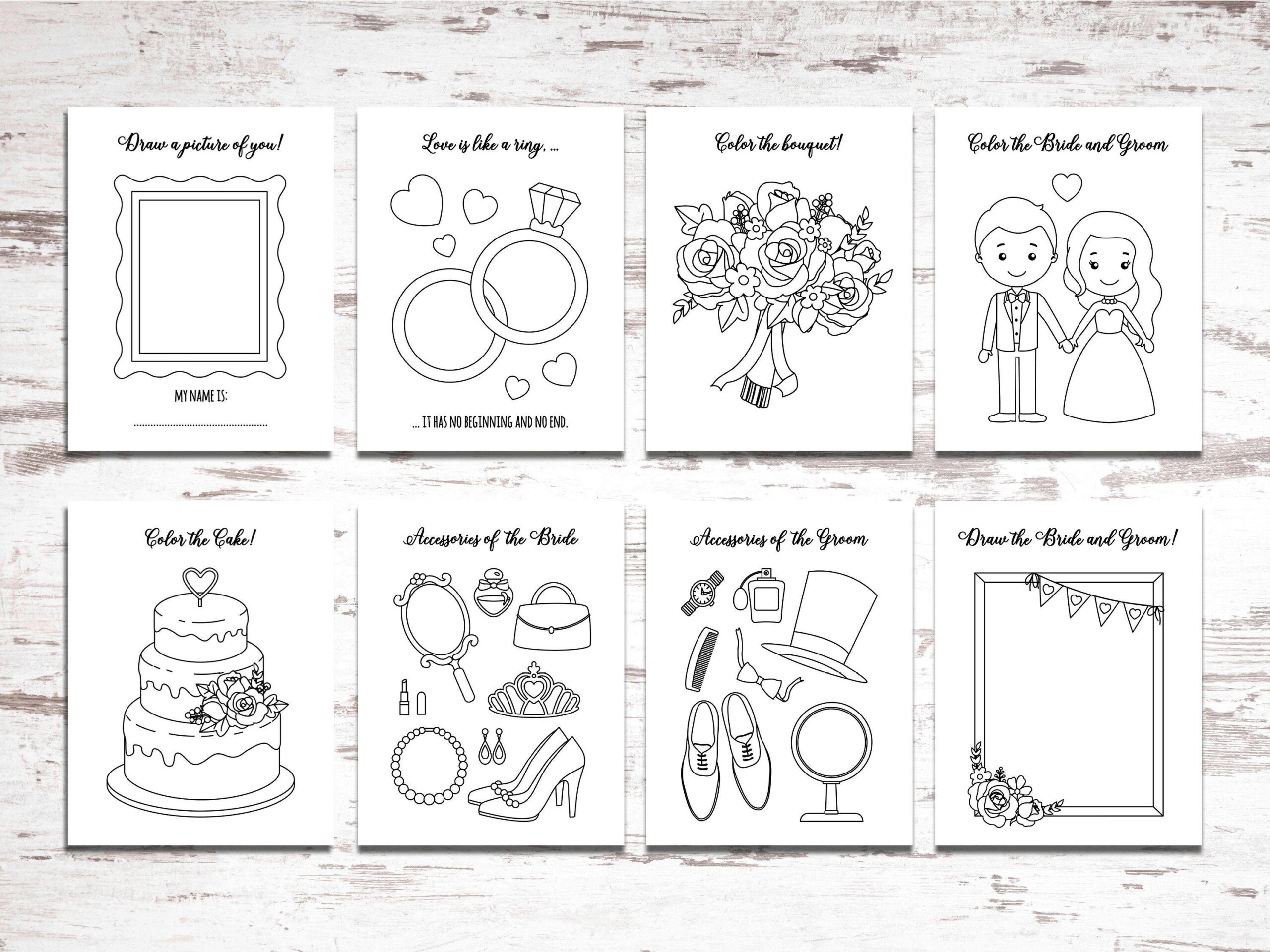 Printable Wedding Colouring Book Printable Coloring Pages
