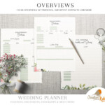 Printable Wedding Planner Wedding Organizer Bridesmaid Planner