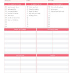 Printable Wedding Planning Worksheets