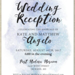 Printable Wedding Reception Invitation Celebration After Etsy