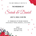 Sample Wedding Invitation Card Template Free PDF Word PSD