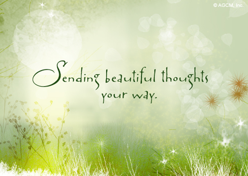  Sending Beautiful Thoughts Reply Thank You ECard Blue Mountain ECards